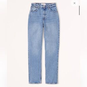 Abercrombie Curve Love Ultra High Rise 90s Straight Jeans